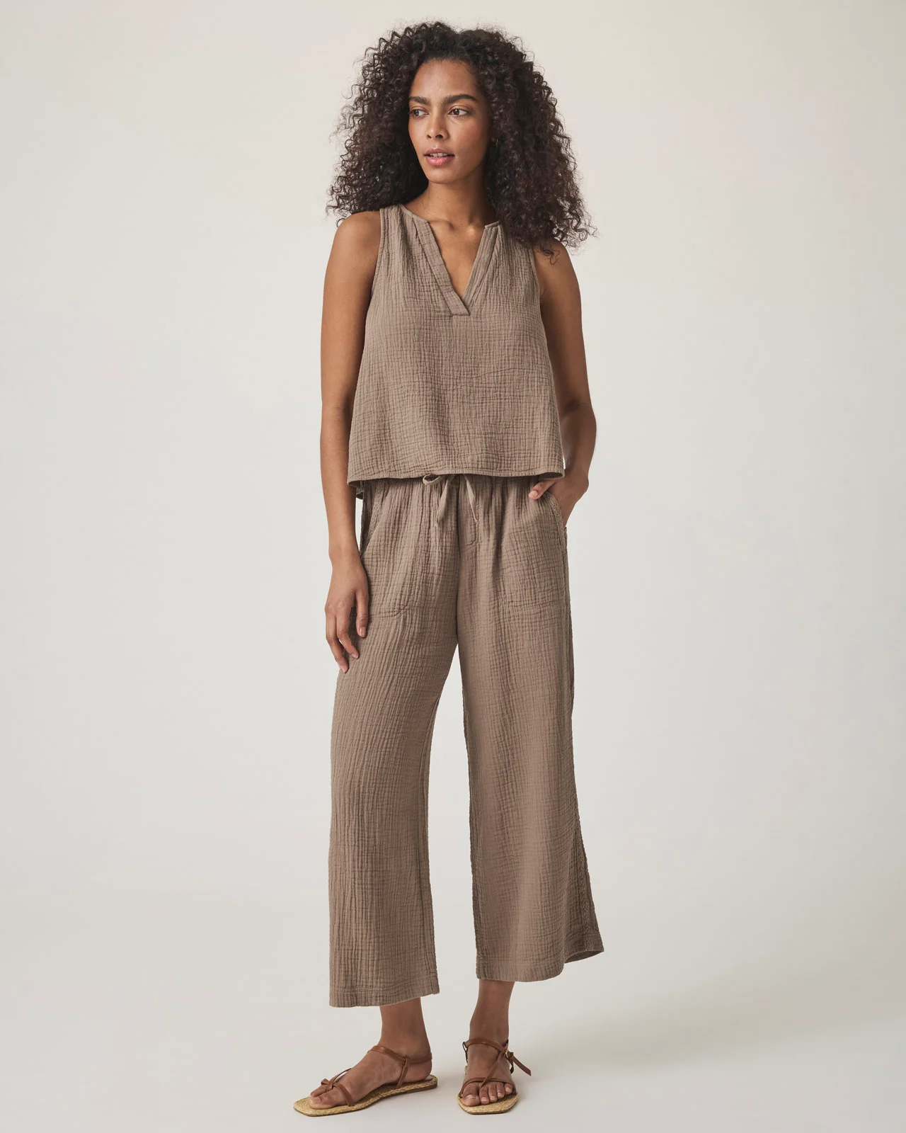 Kit Gauze V-Neck Tank - Image 2