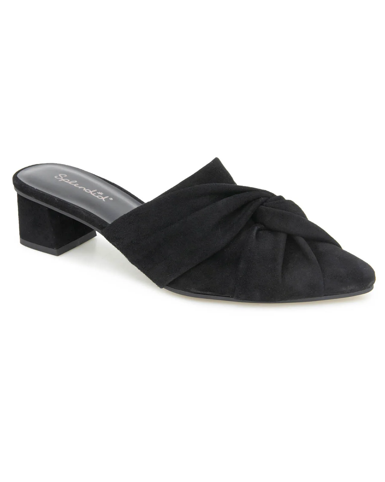 Lanis Suede Mule in Black