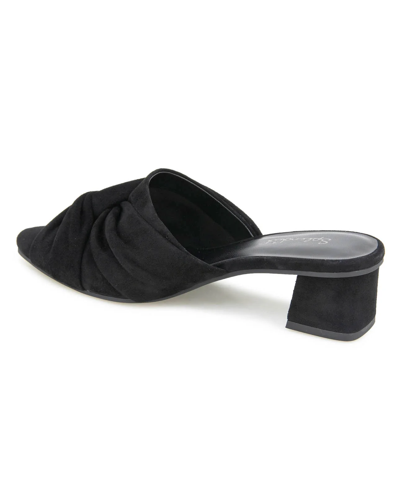 Lanis Suede Mule in Black - Image 4
