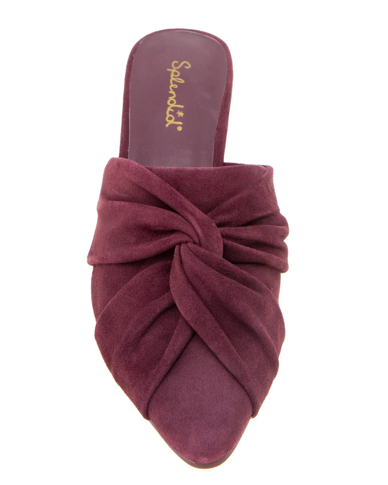 Lanis Suede Mule in Dark Plum - Image 3