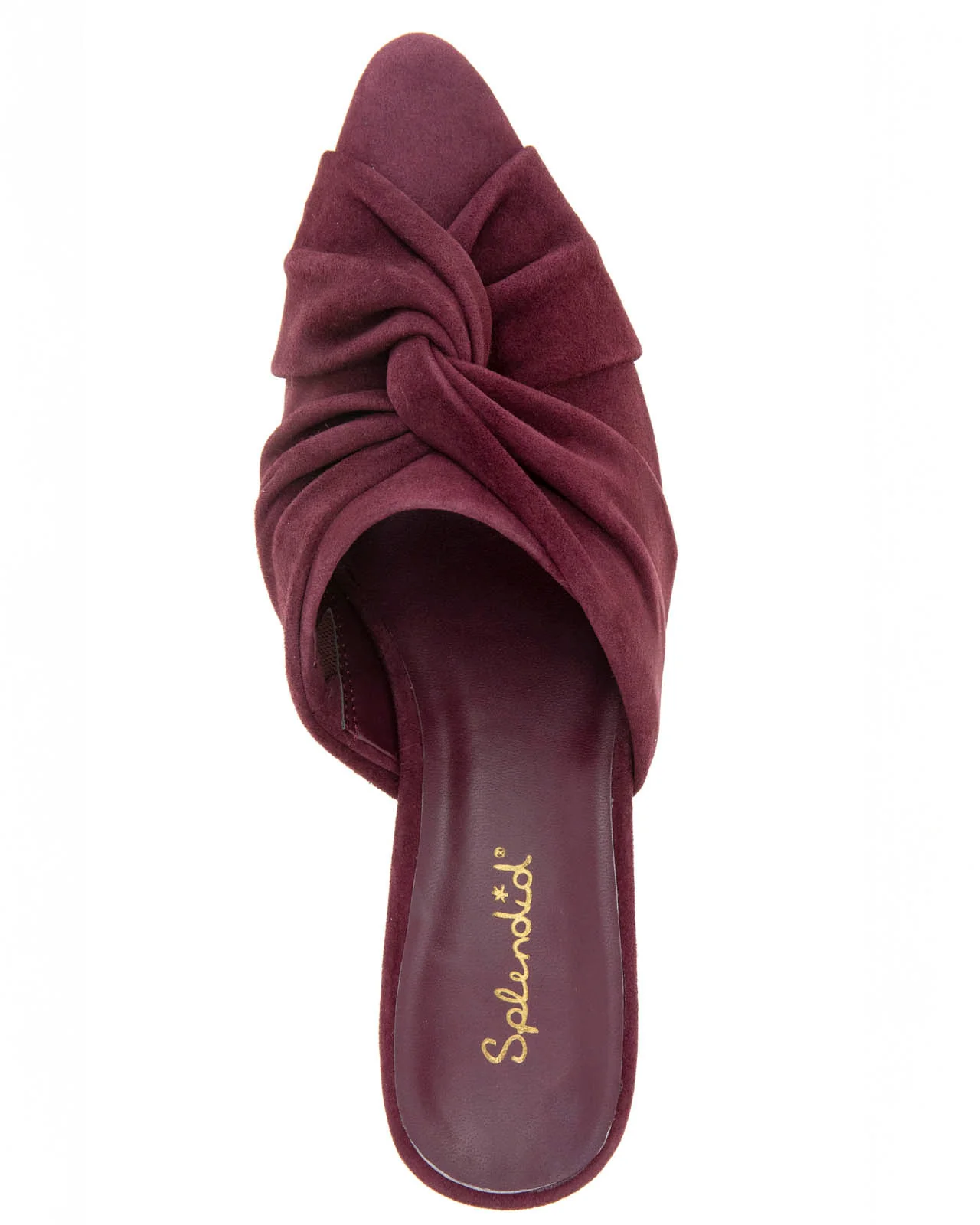 Lanis Suede Mule in Dark Plum - Image 5