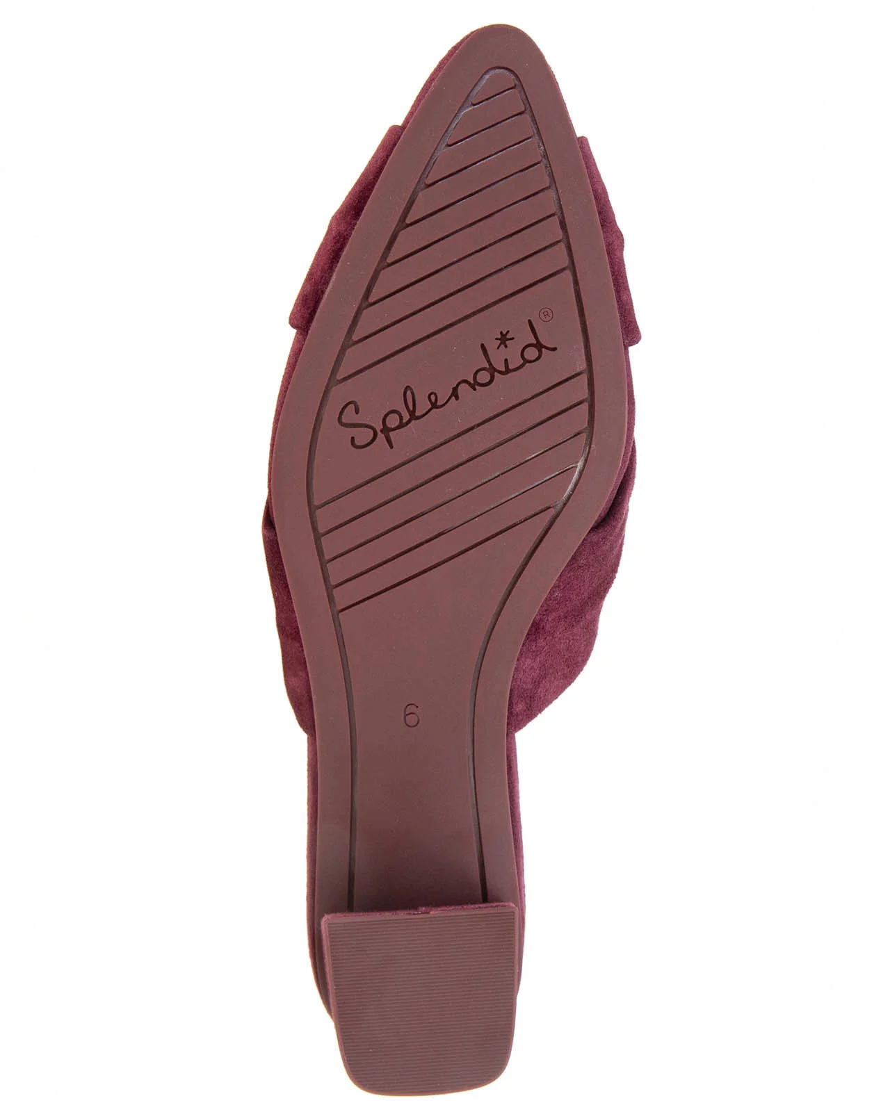 Lanis Suede Mule in Dark Plum - Image 7