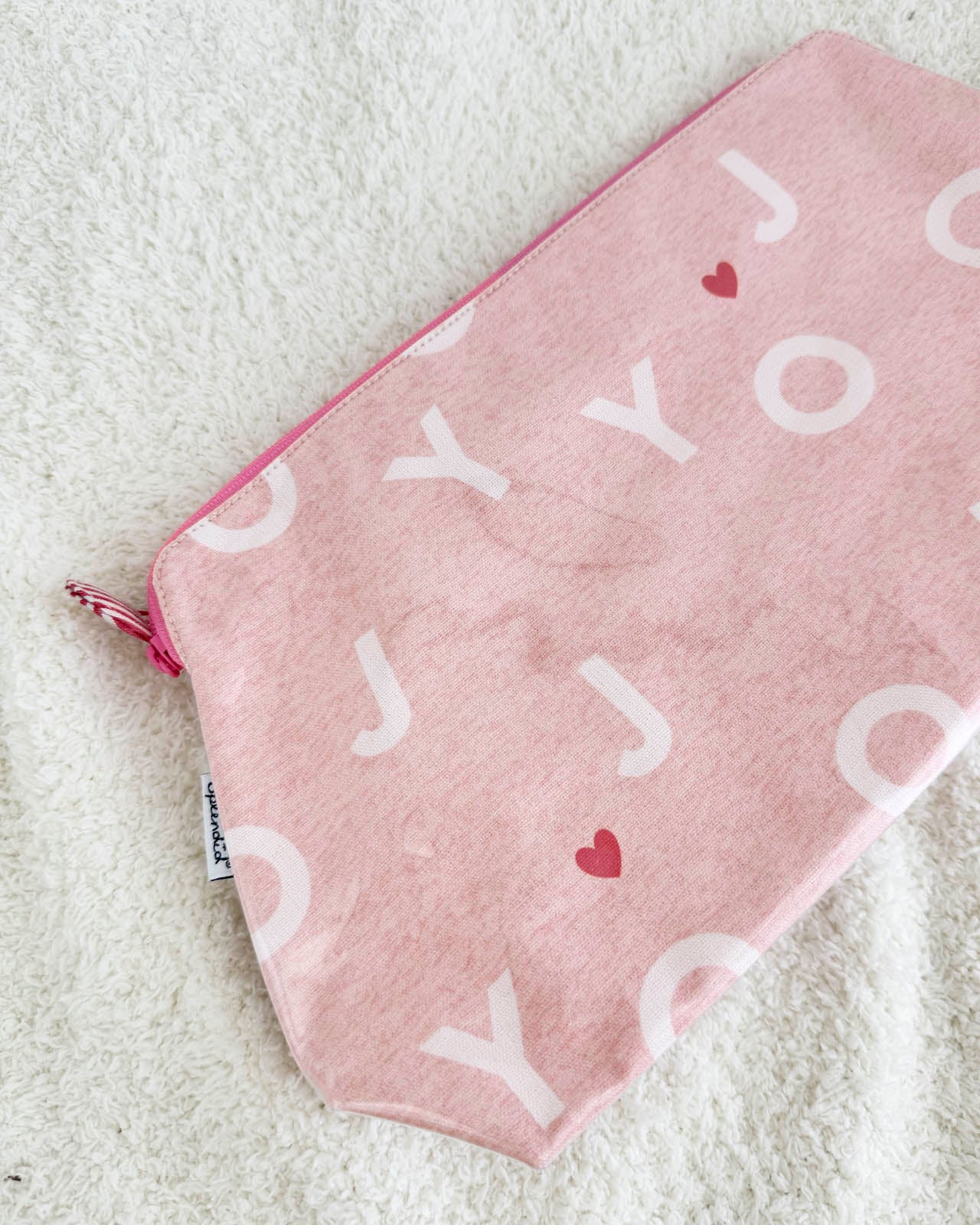 Large Pink Joy Jumble Makeup Bag - Image 2
