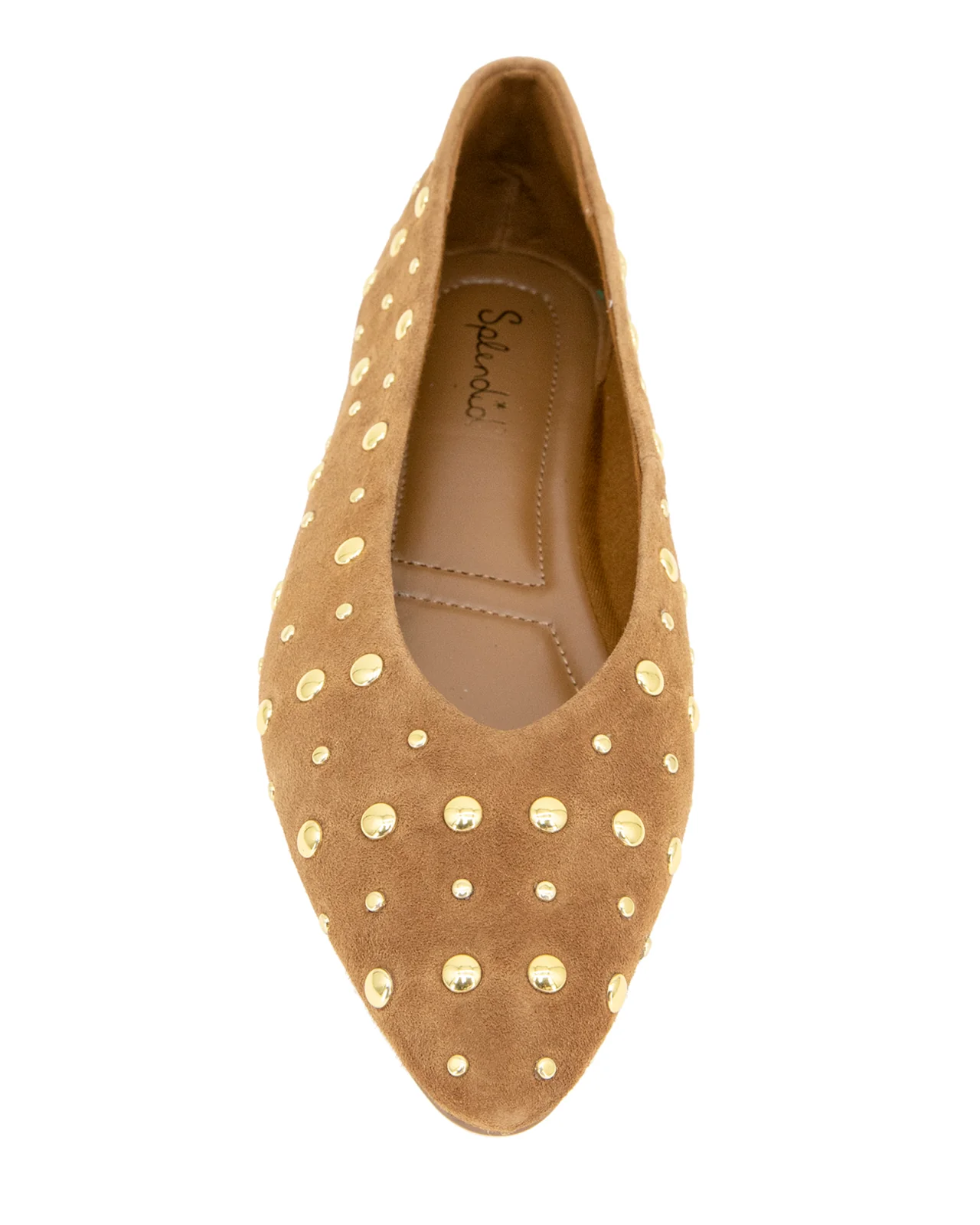 Latouche Studded Flat in Caramel - Image 3