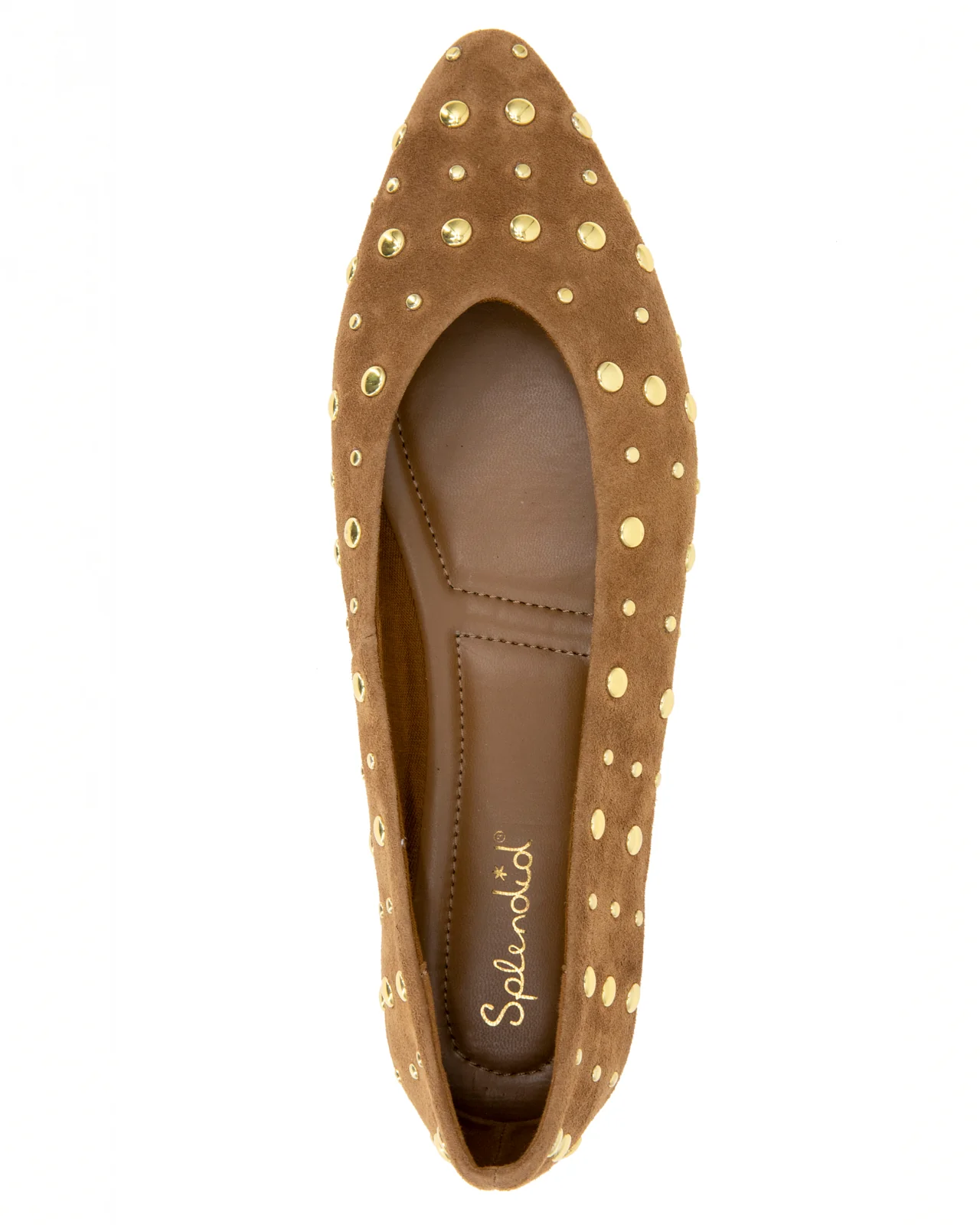 Latouche Studded Flat in Caramel - Image 5