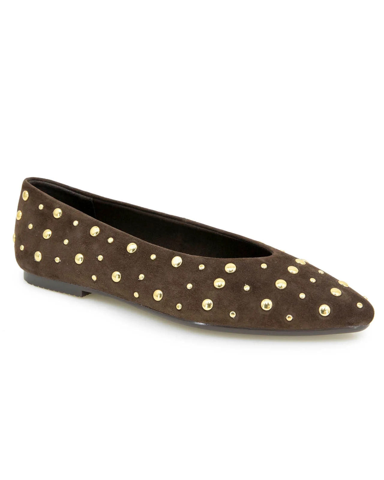 Latouche Studded Flat in Spice
