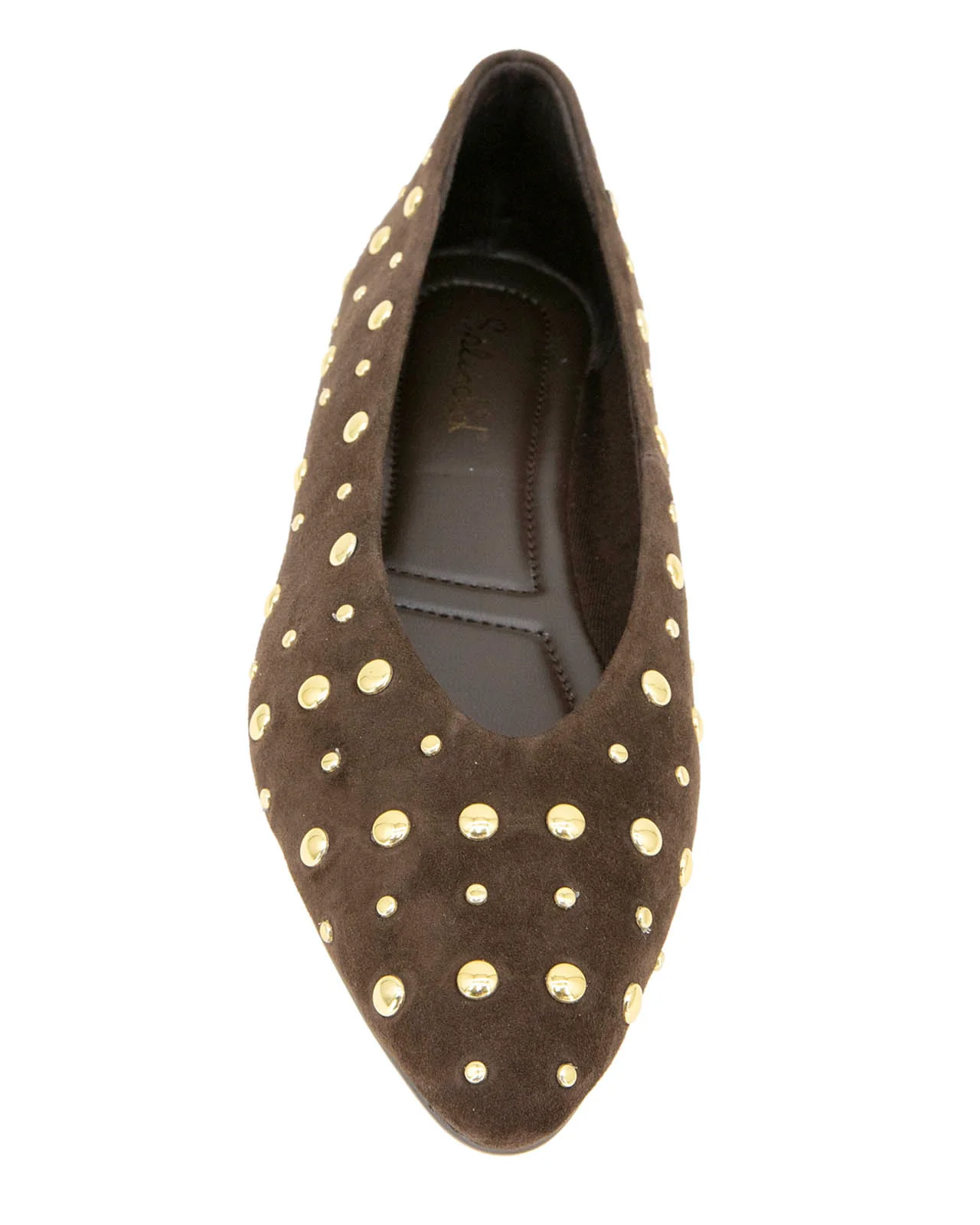 Latouche Studded Flat in Spice - Image 3