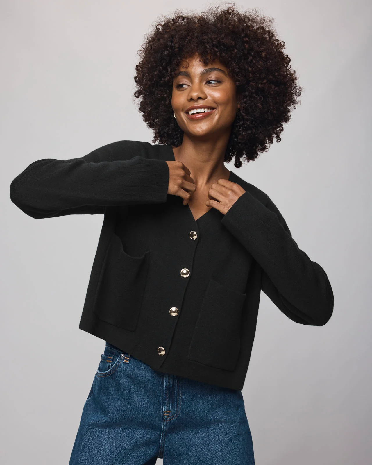 Libby Cropped Cardigan - Image 5
