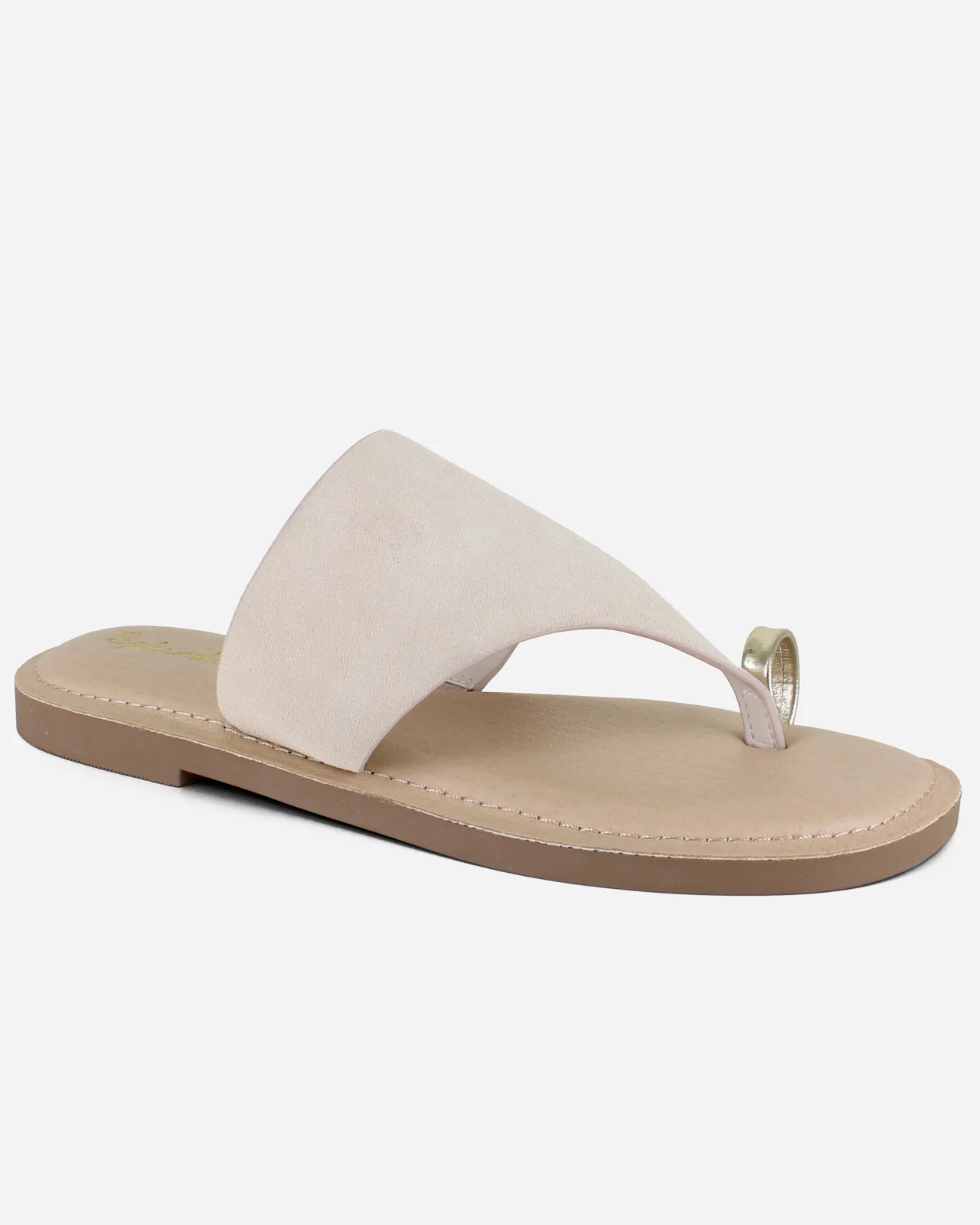 Lily Suede Sandal in Oatmeal