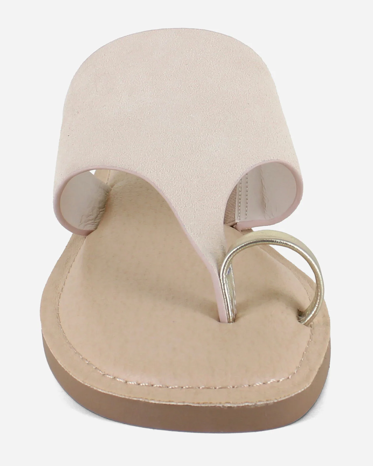 Lily Suede Sandal in Oatmeal - Image 3
