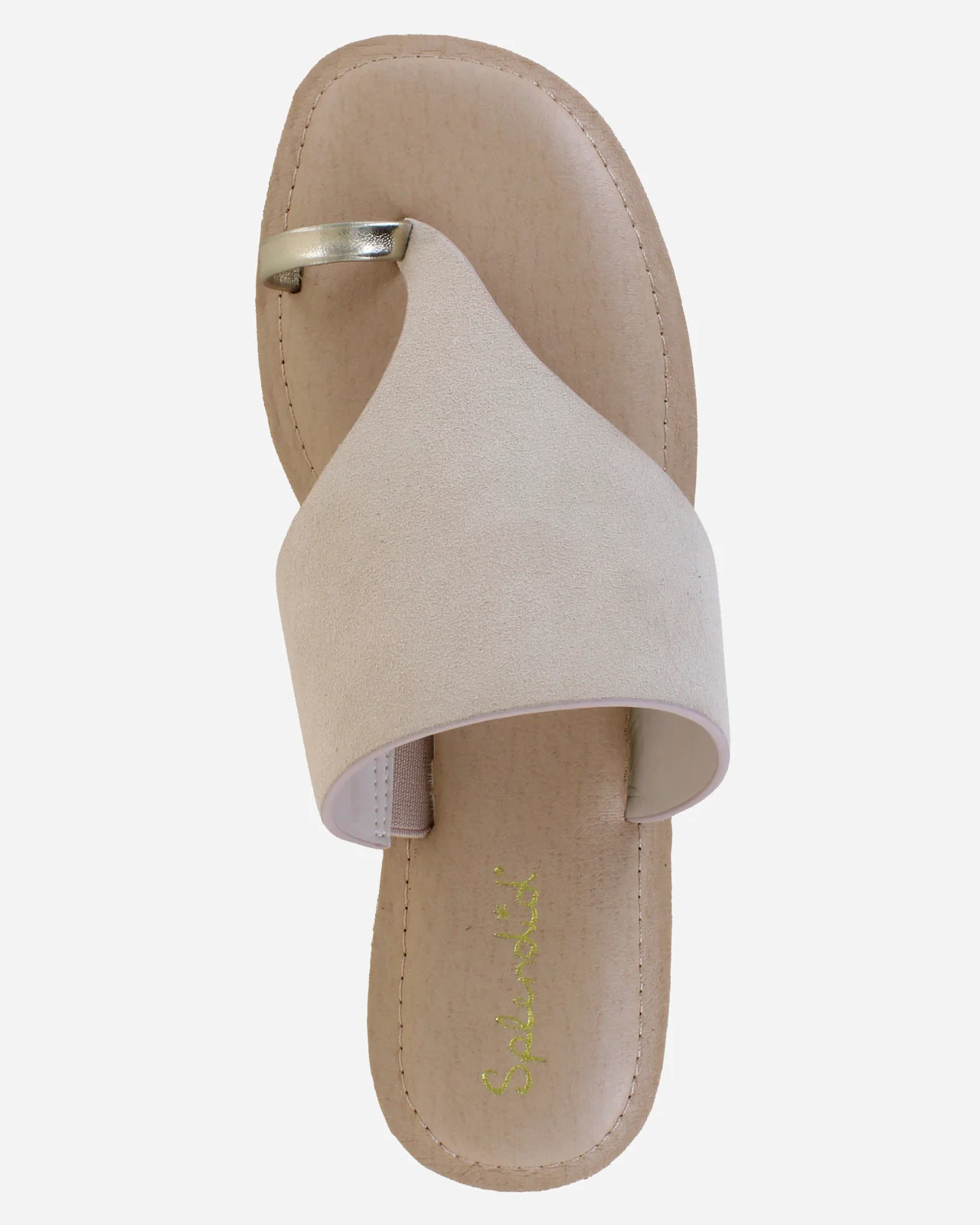 Lily Suede Sandal in Oatmeal - Image 5