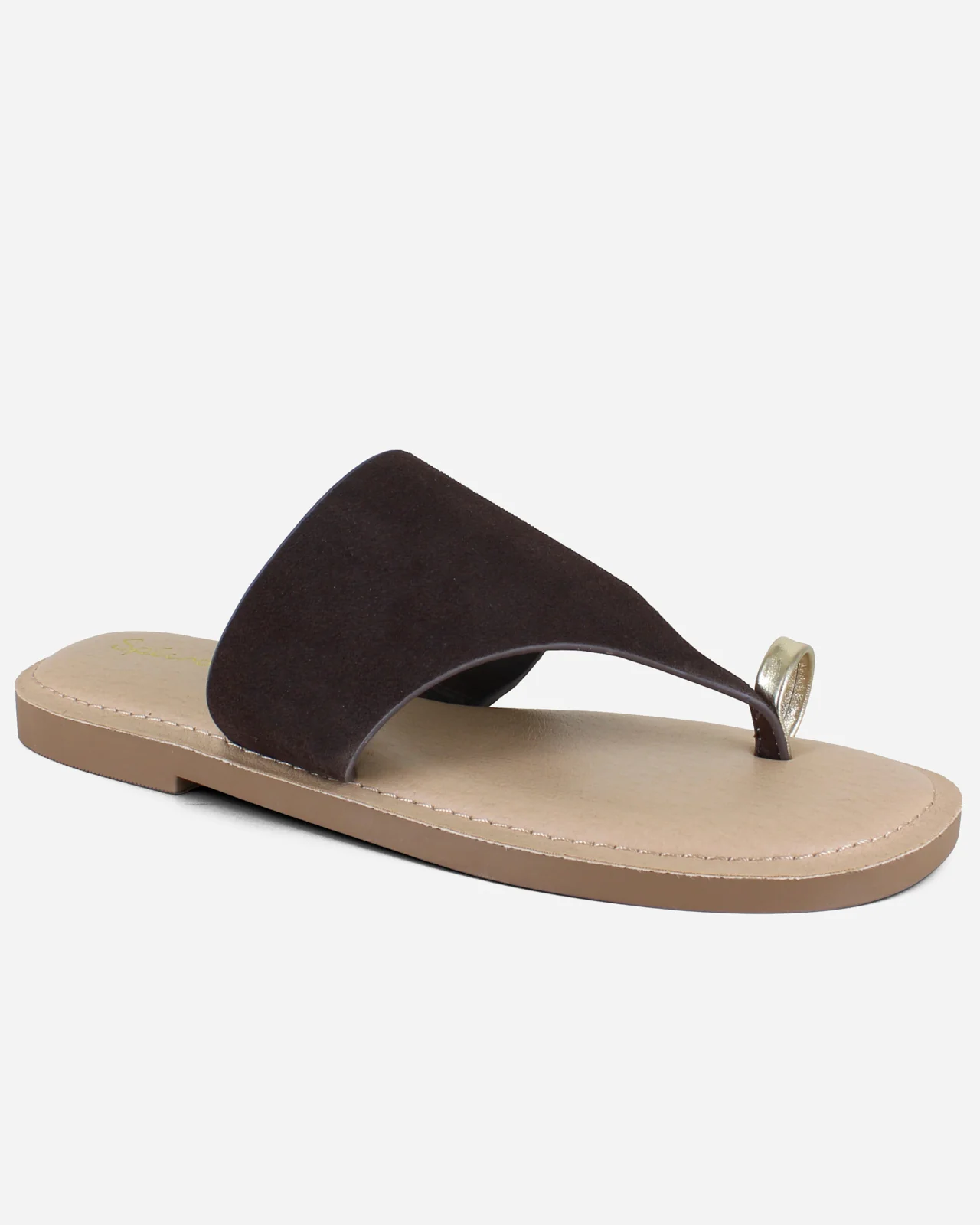 Lily Suede Sandal in Spice