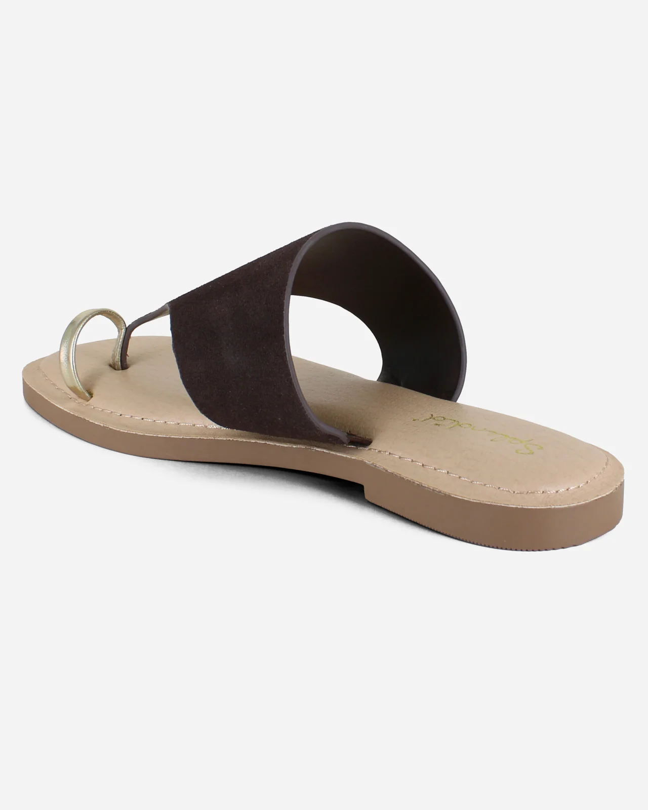 Lily Suede Sandal in Spice - Image 4