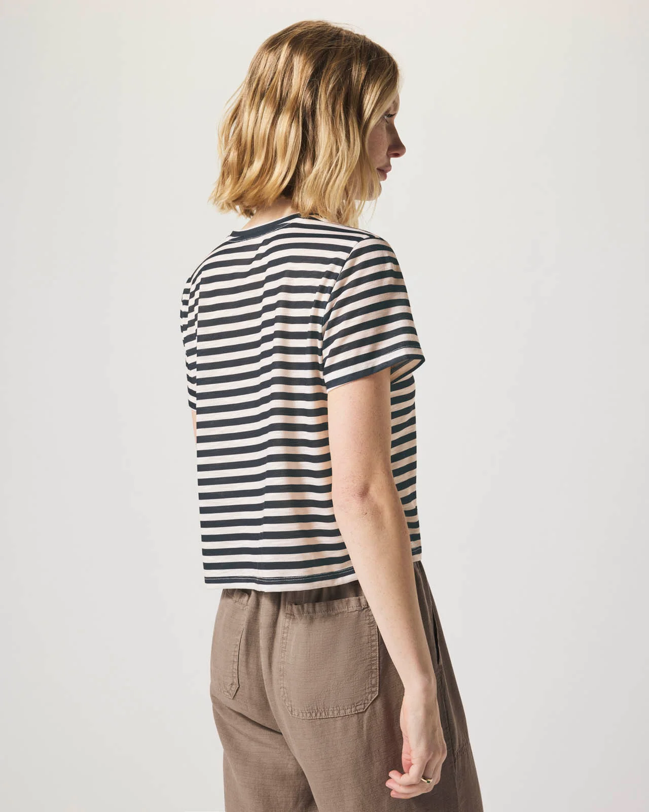 Louisa Short Sleeve Stripe Tee - Image 13