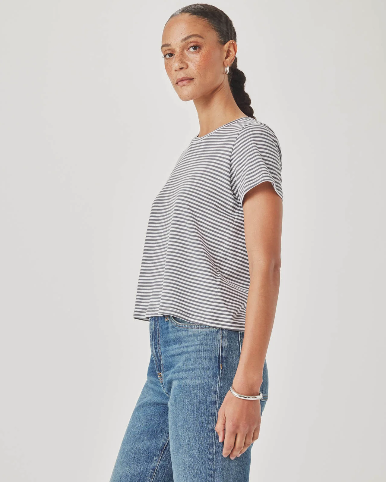 Louisa Short Sleeve Stripe Tee - Image 17