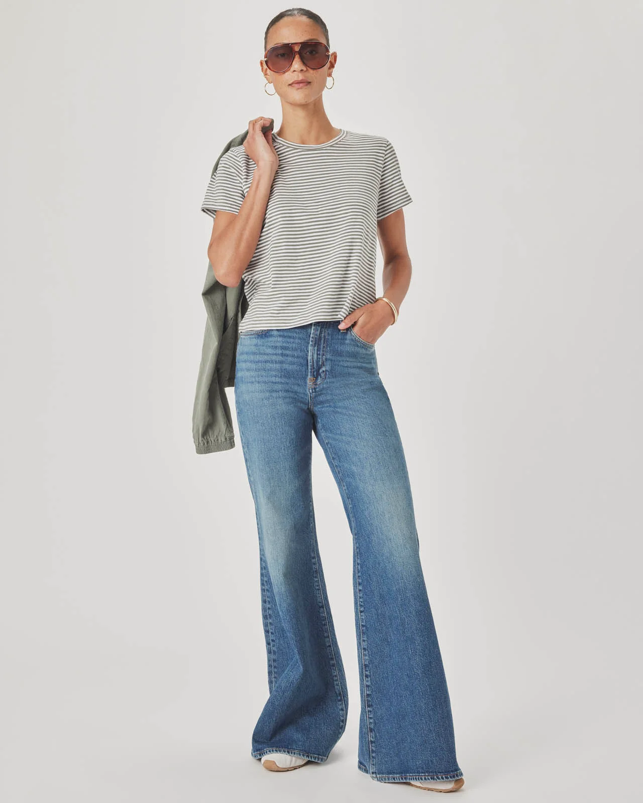 Louisa Short Sleeve Stripe Tee - Image 19