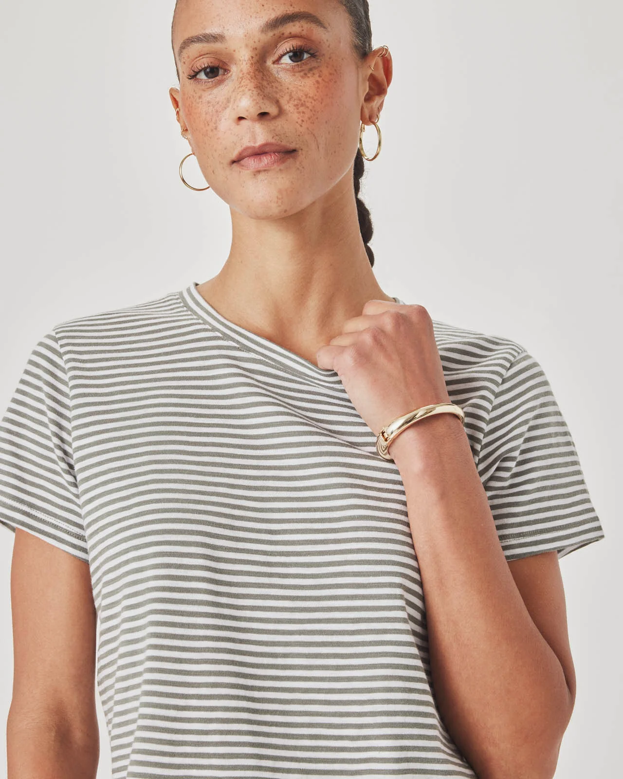 Louisa Short Sleeve Stripe Tee - Image 20