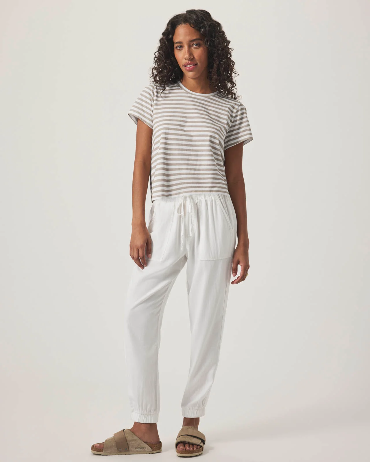 Louisa Short Sleeve Stripe Tee - Image 6