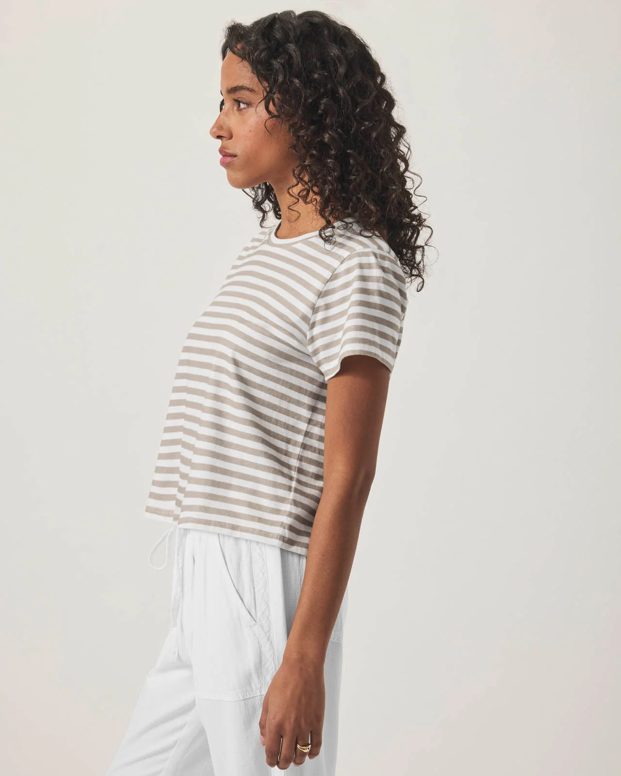 Louisa Short Sleeve Stripe Tee - Image 8