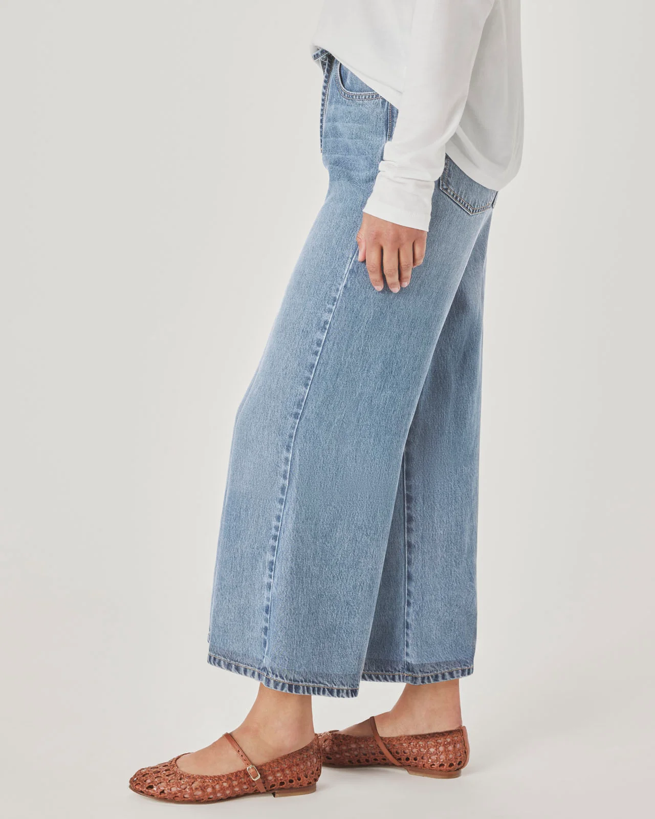 Lounge Denim Crop Pant - Image 3
