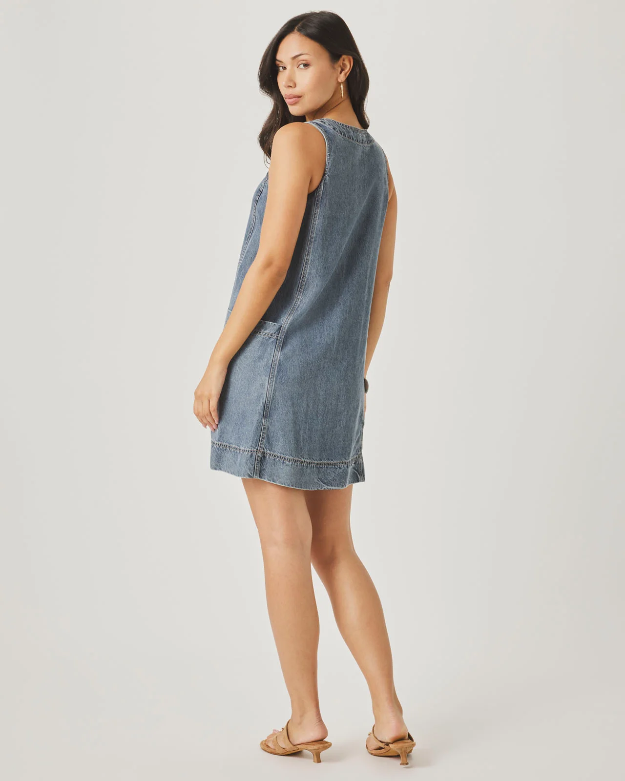 Lounge Denim Mini Dress - Image 5