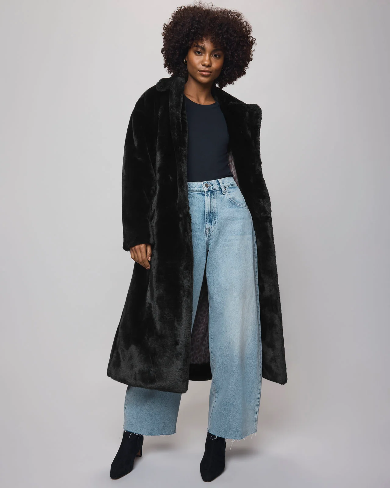 Lucia Long Fur Coat - Image 2