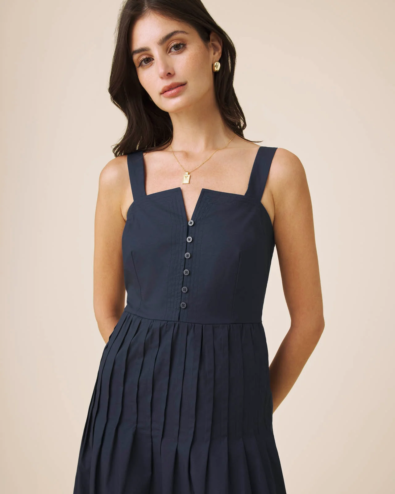 Maggie Poplin Midi Dress - Image 4