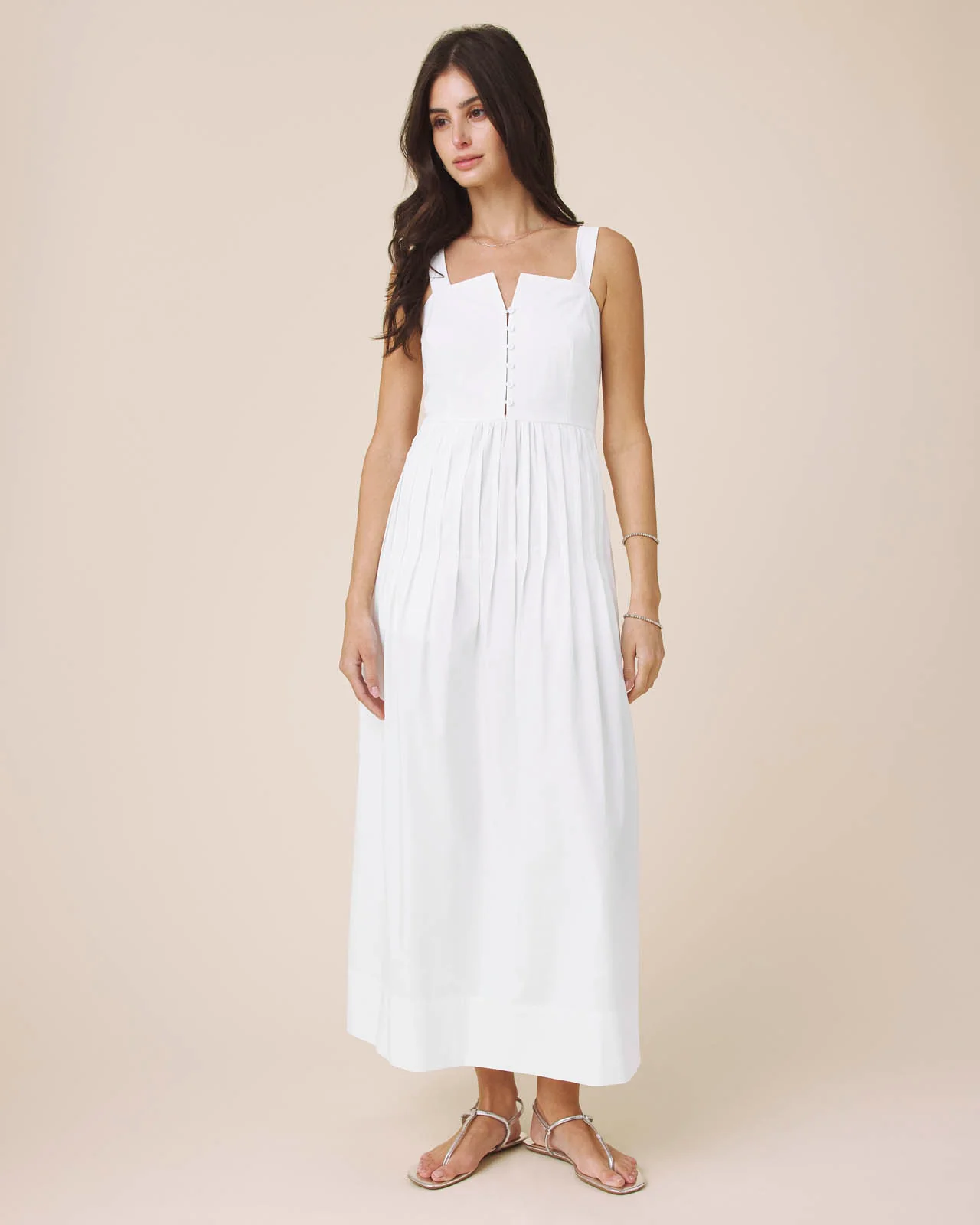 Maggie Poplin Midi Dress - Image 7