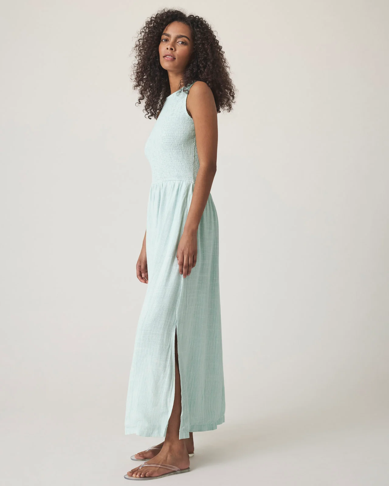 Malibu Stripe Smocked Dress - Image 3