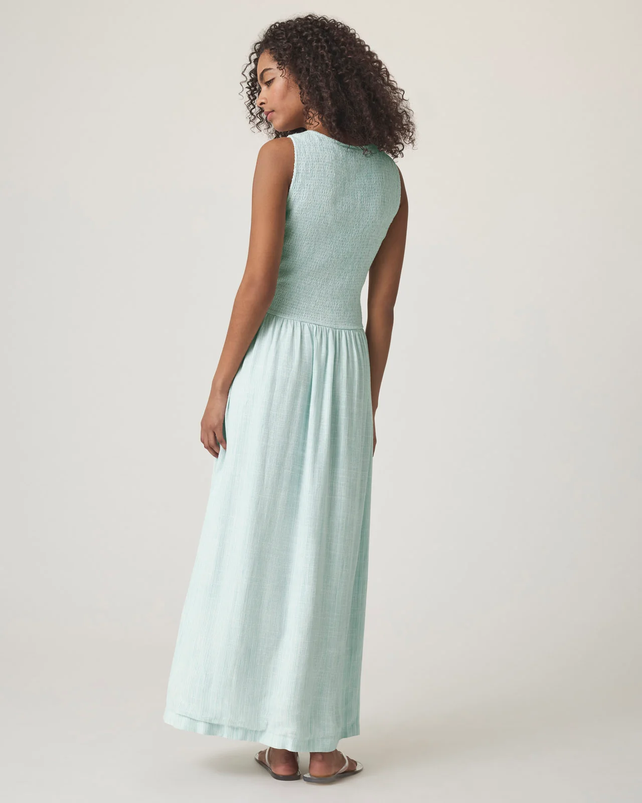 Malibu Stripe Smocked Dress - Image 4