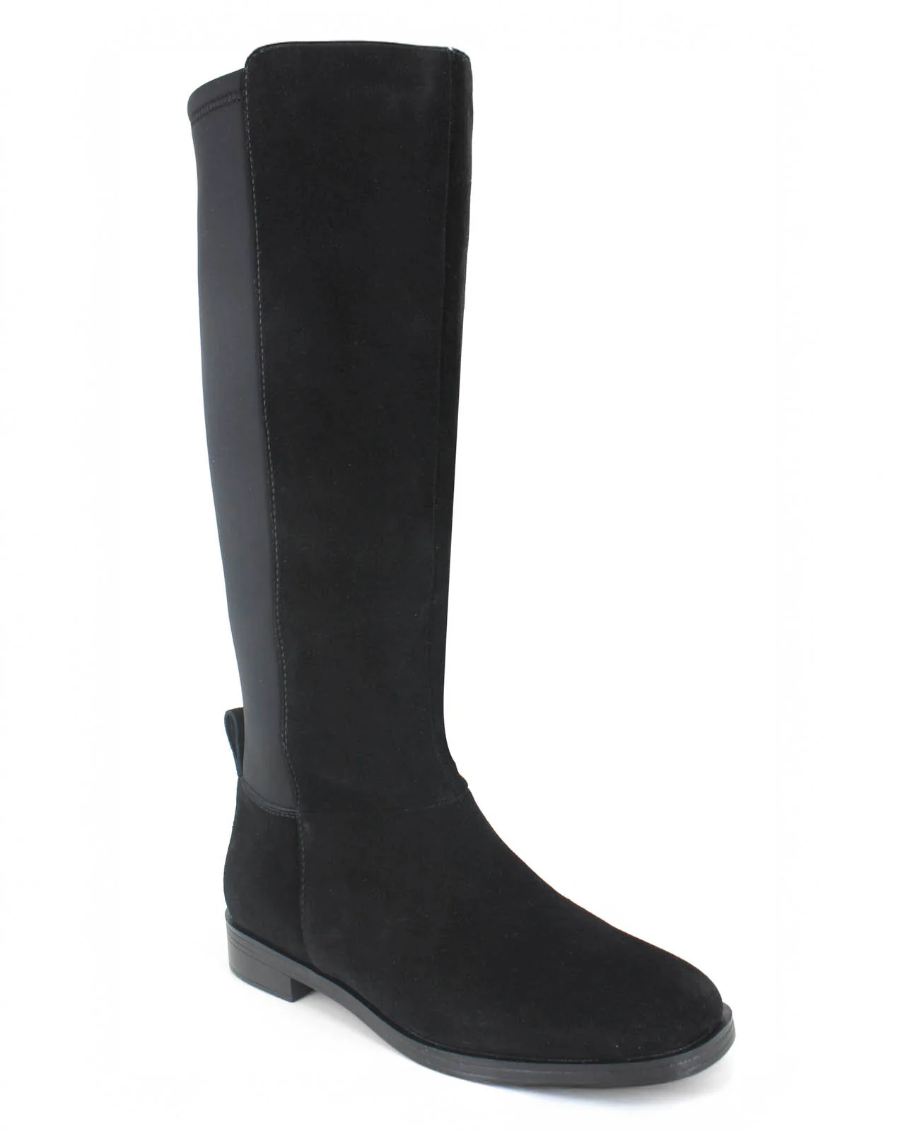 Marise Tall Suede Boot in Black