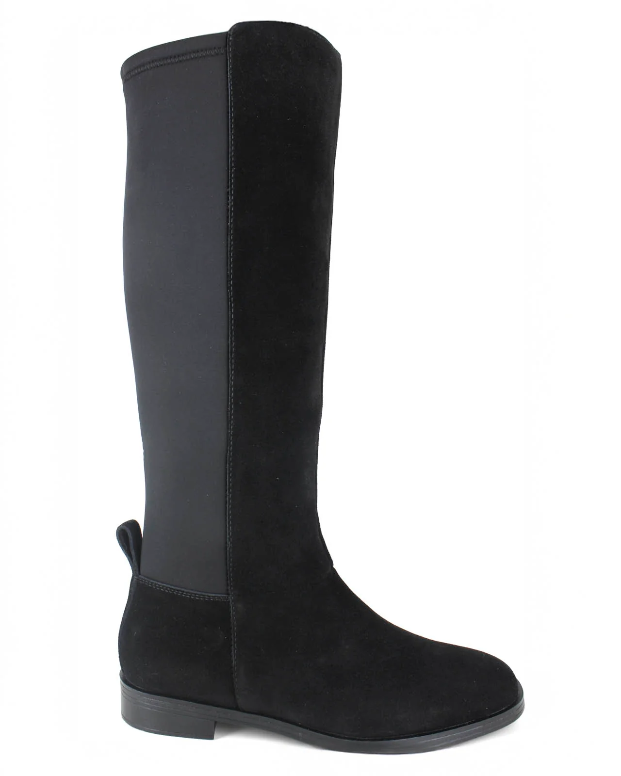 Marise Tall Suede Boot in Black - Image 2