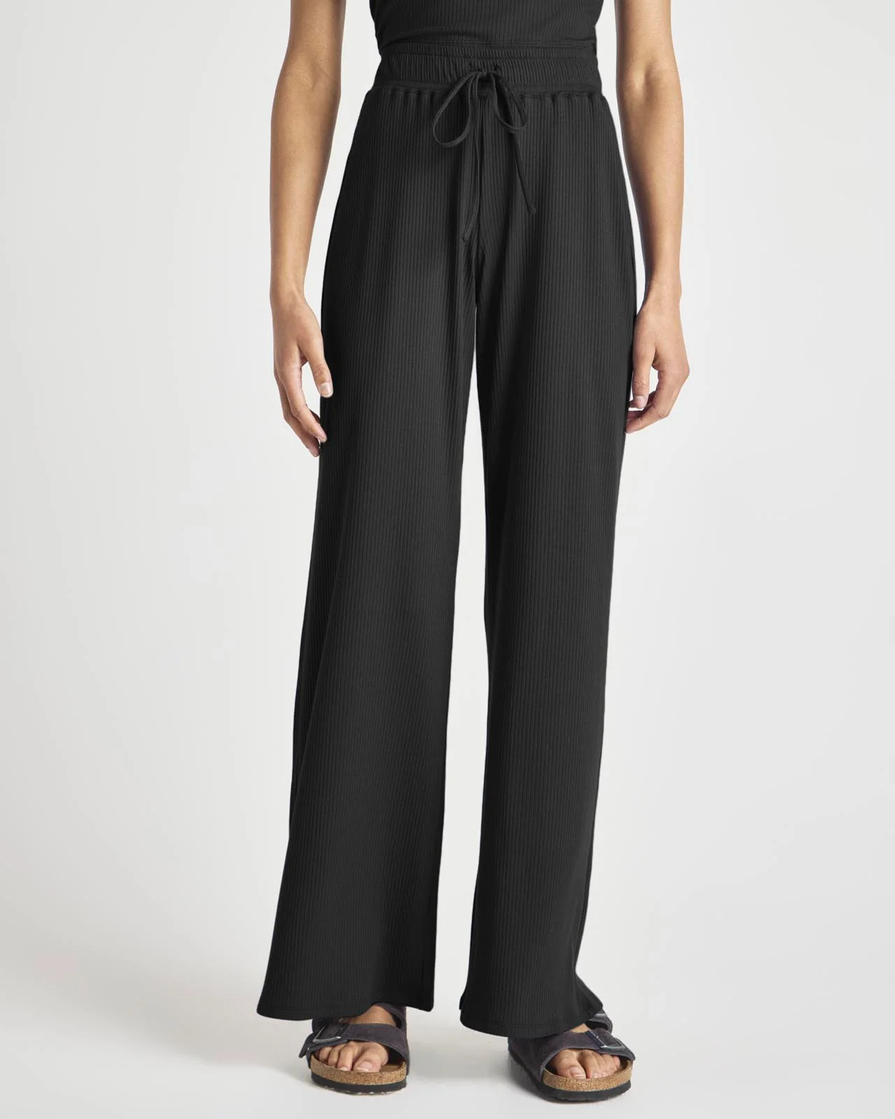 Modal Rib LYR Wide Leg Pant - Image 7