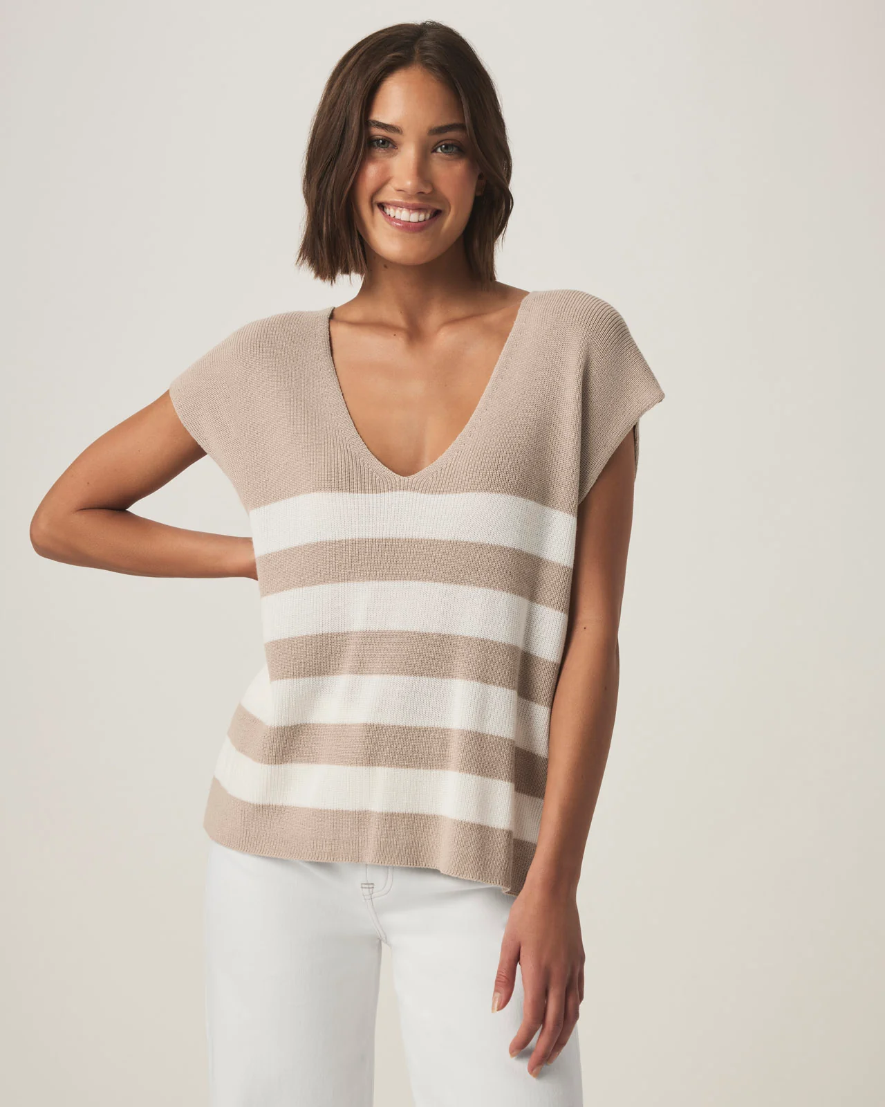 Octavia Block Stripe Sweater