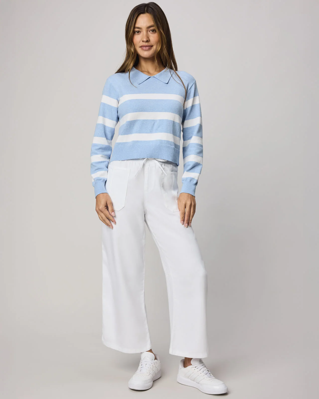 Phoebe Polo Stripe Sweater - Image 2