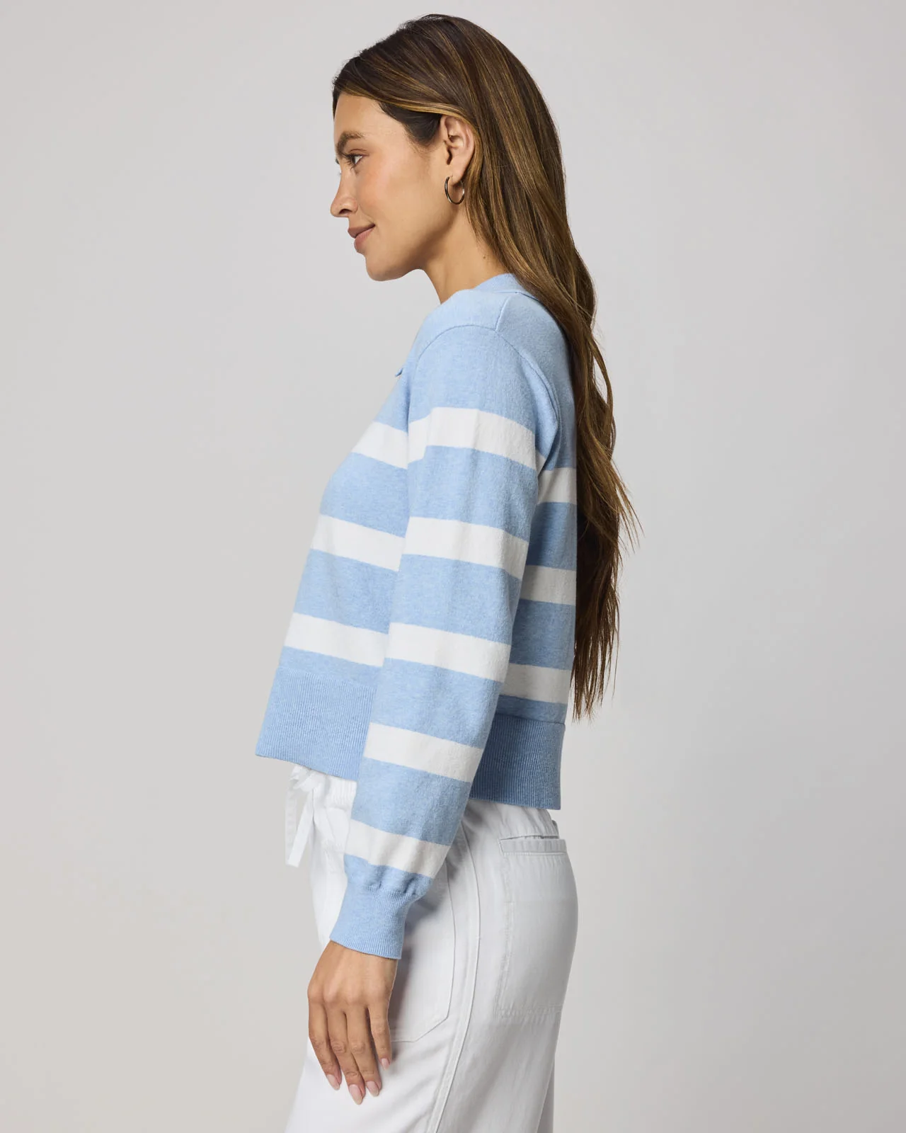 Phoebe Polo Stripe Sweater - Image 4