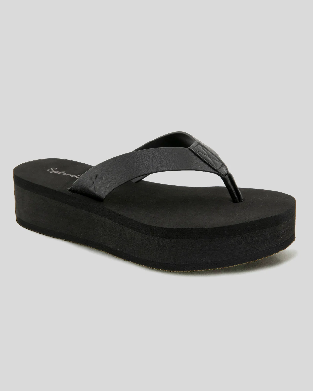 Quintana Platform Flip Flop in Black