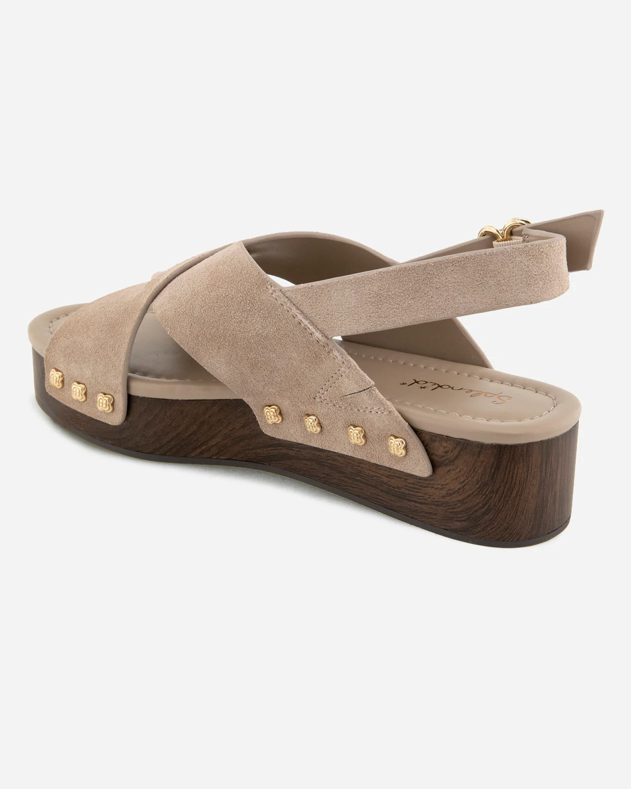 Quintana Suede Wedge in Moonstone - Image 4