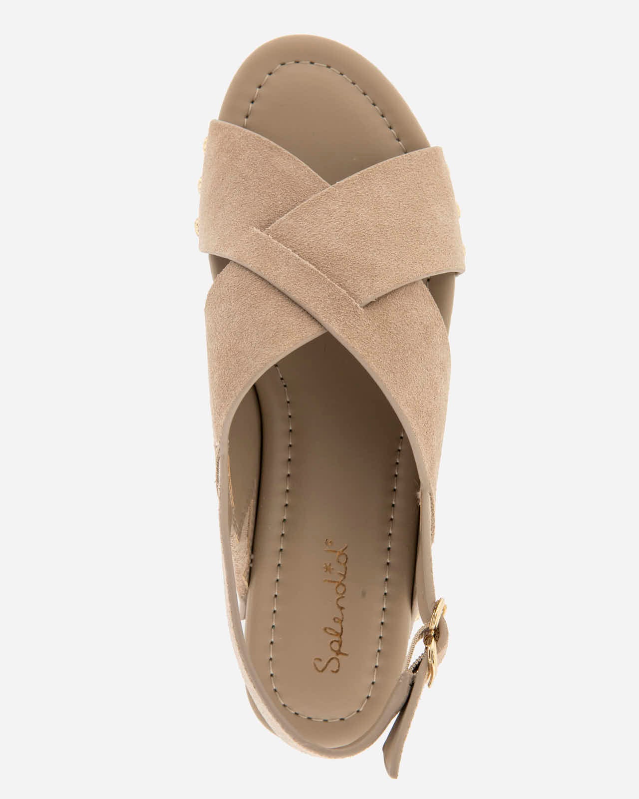 Quintana Suede Wedge in Moonstone - Image 5