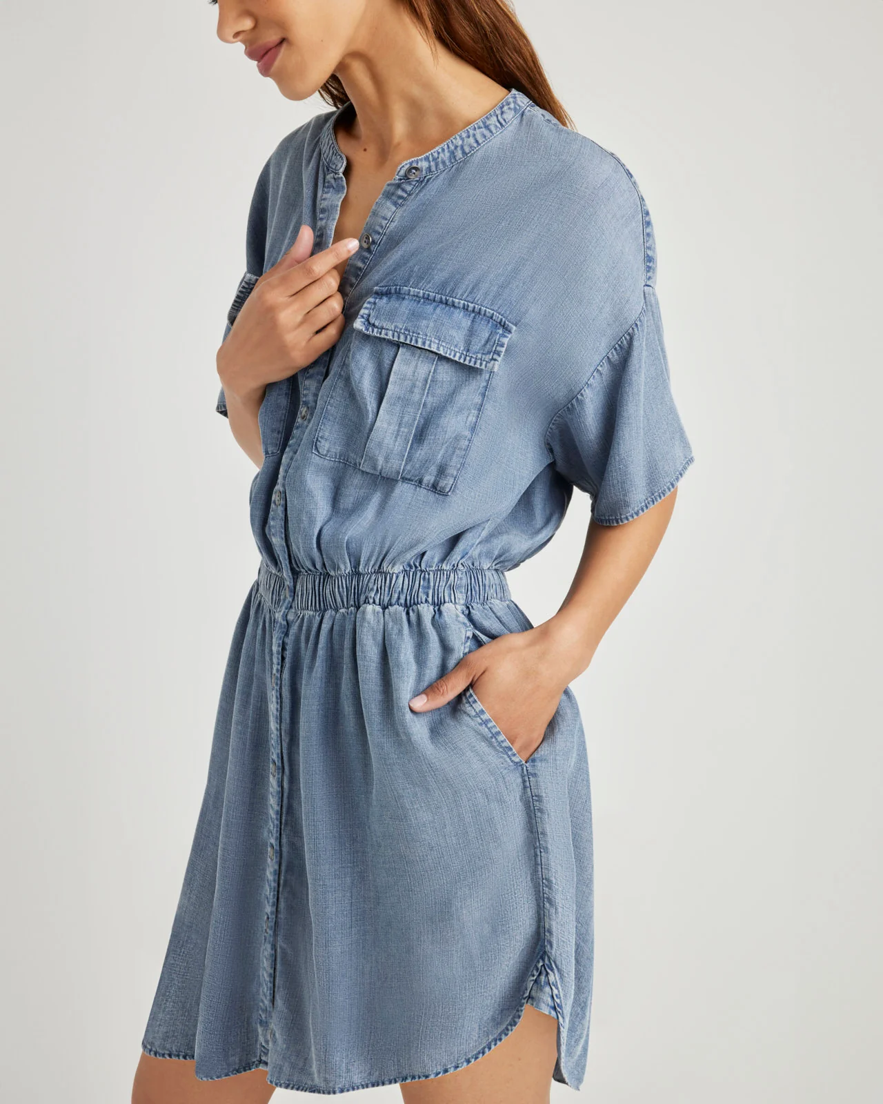 Raquel Indigo Mini Dress - Image 4