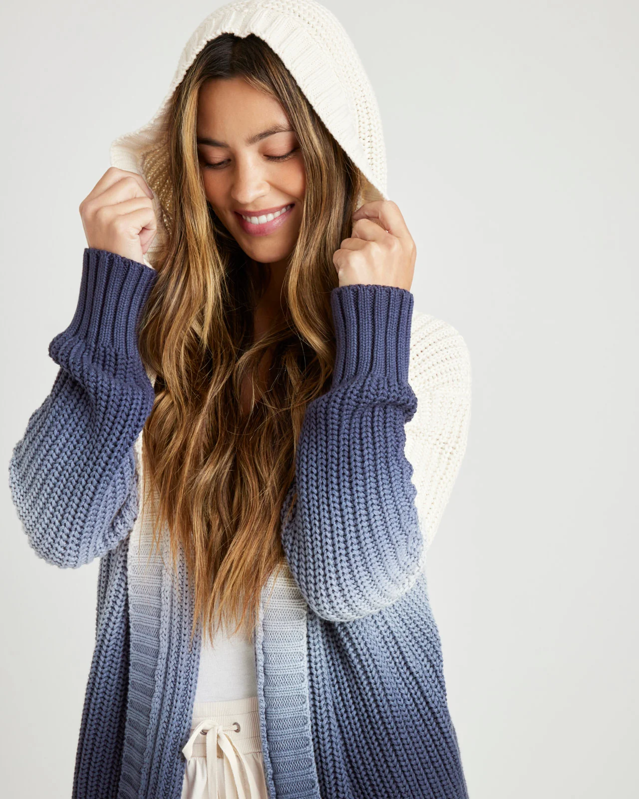 Raya Ombre Hooded Cardigan - Image 12