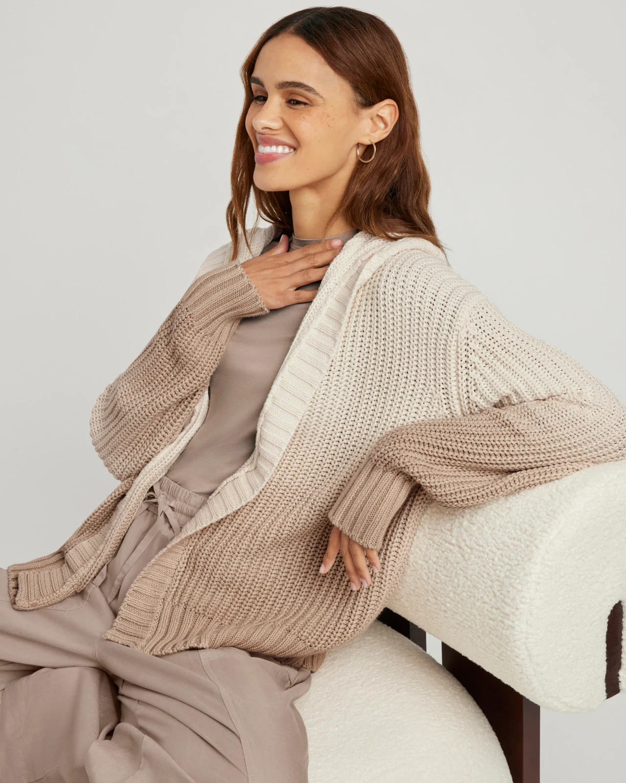 Raya Ombre Hooded Cardigan - Image 7