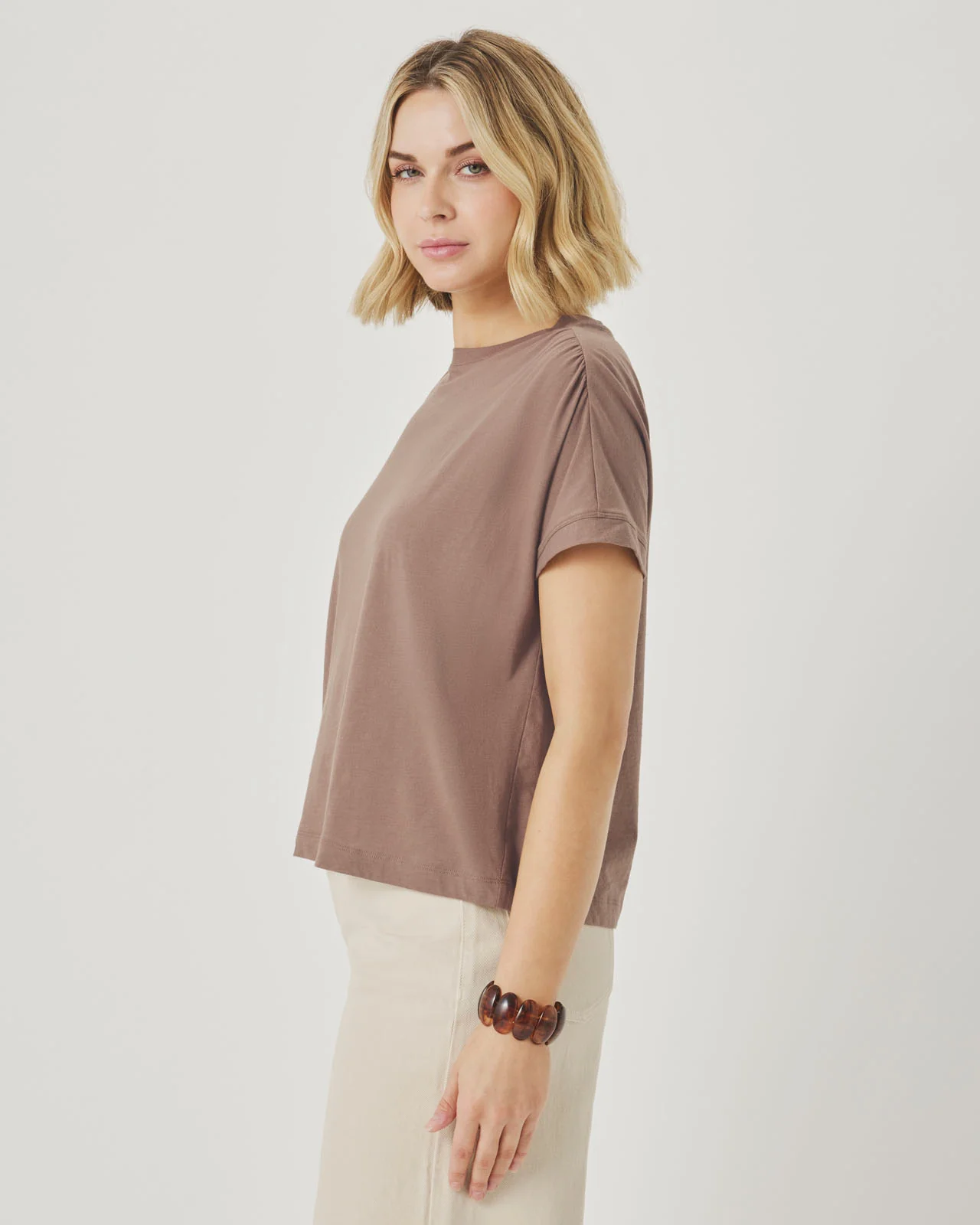 Rebecca Shirred Tee - Image 26