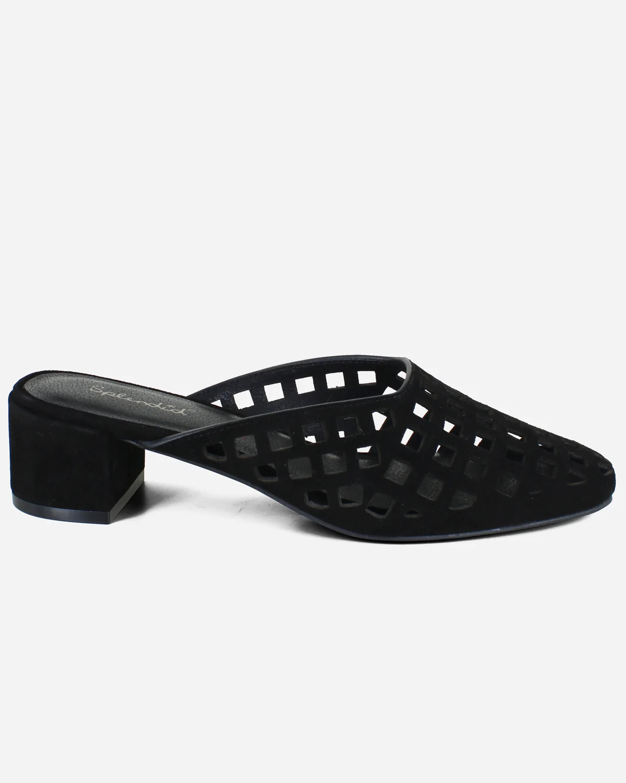 Ria Suede Mule in Black - Image 2