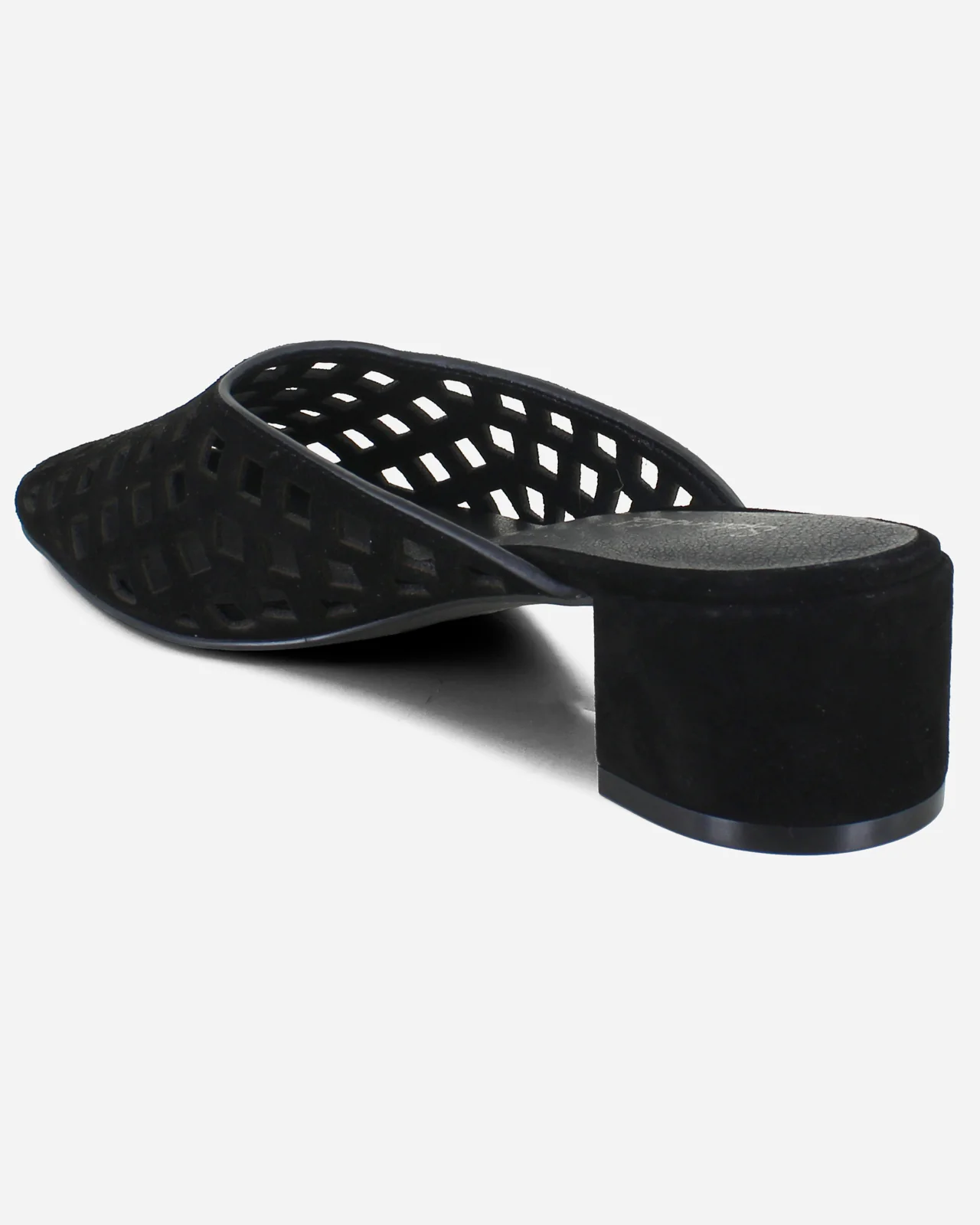 Ria Suede Mule in Black - Image 4