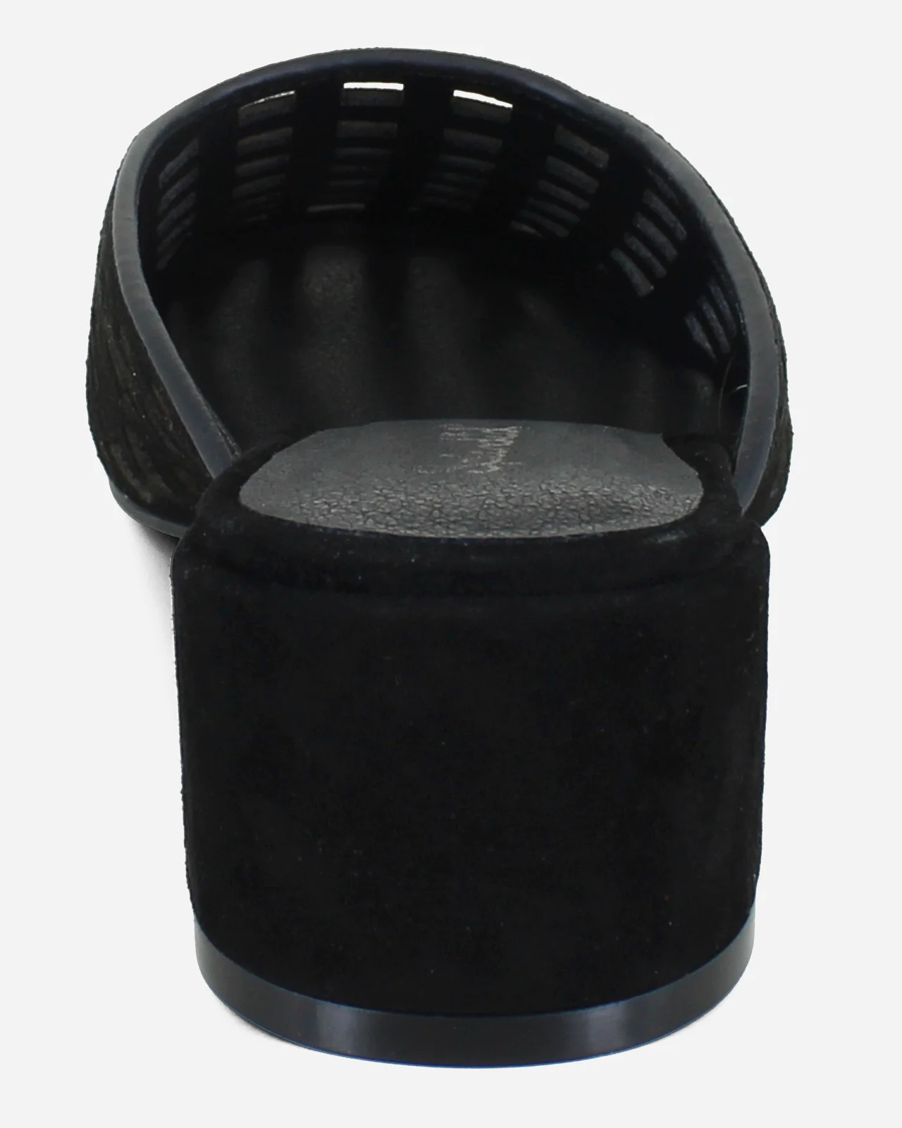 Ria Suede Mule in Black - Image 6