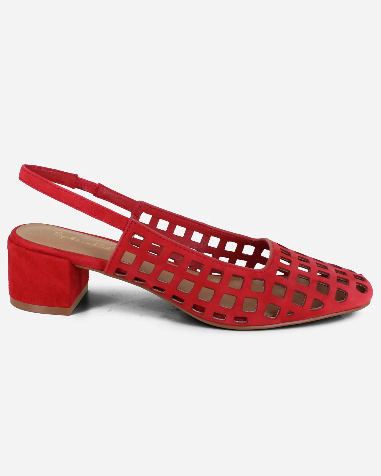 Roxanne Suede Mule in Red - Image 2