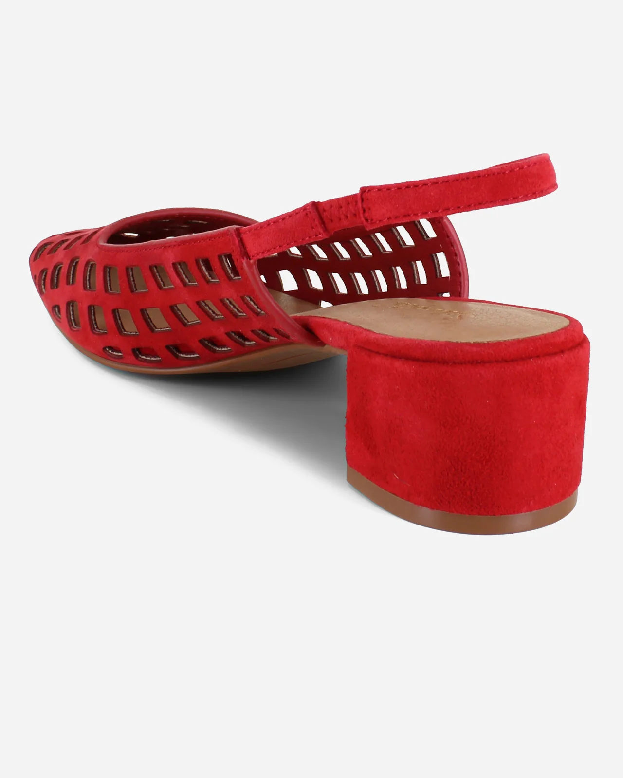 Roxanne Suede Mule in Red - Image 4