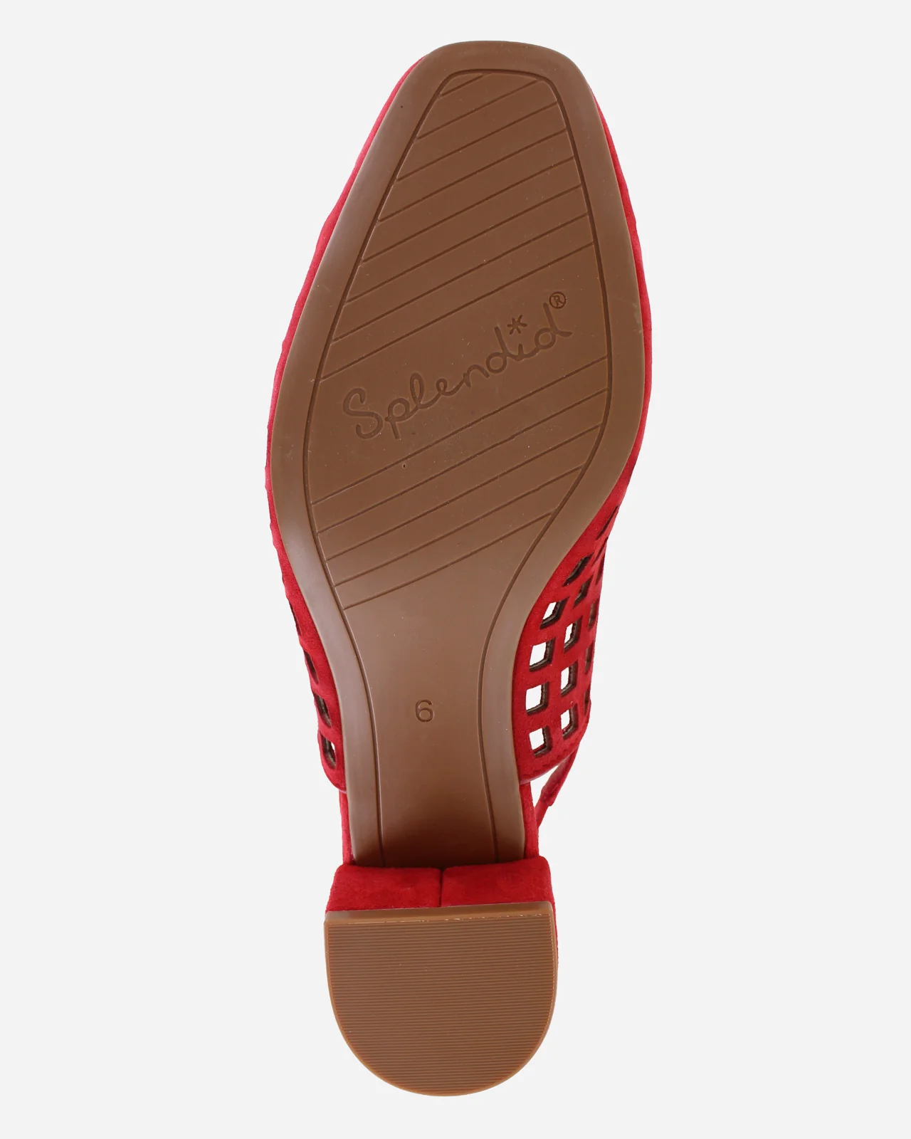 Roxanne Suede Mule in Red - Image 7