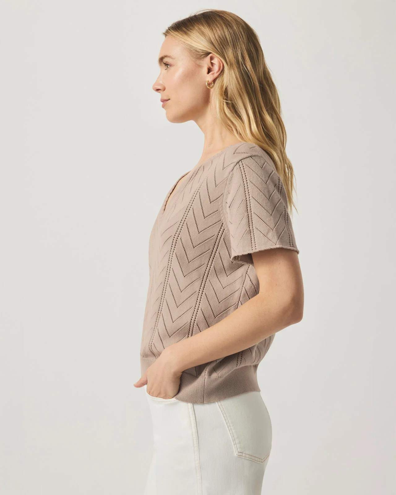 Sabrina Pointelle Sweater - Image 7